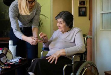Elderly Caregiver Grooming